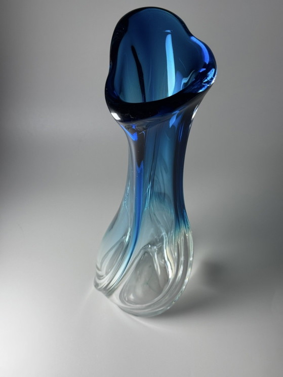 Val Saint Lambert “Lulea” Crystal Vase — René Delvenne, Studio Cristal, Limited Edition 1/6 (photo 7 of 15)