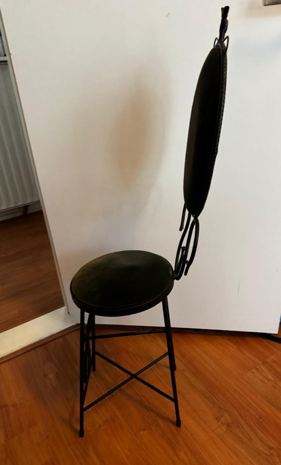 Image 1 of Chaise de boudoir en fer forgé