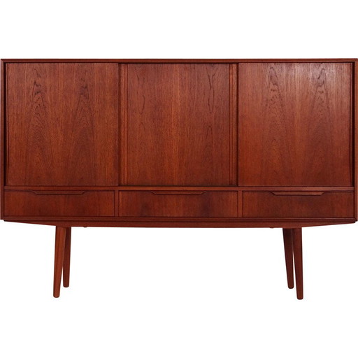 Planche haute en teck vintage scandinave, 1970