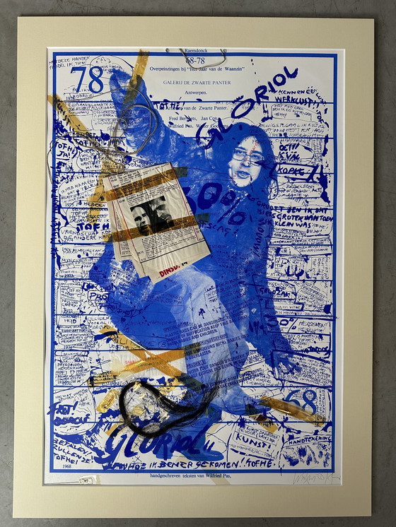 Image 1 of Genummerde zeefdruk - Wilfried Pas - Gesigneerd