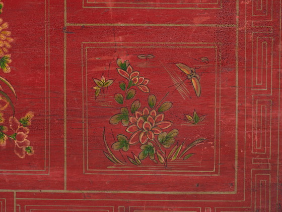 Baule antico dipinto con pittura originale – Cina, circa 1900 – Armadi contenitori, Iron, Brass (photo 19 of 25)