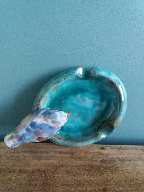 Image 1 of Cenicero de pájaro firmado Filmont Calvados