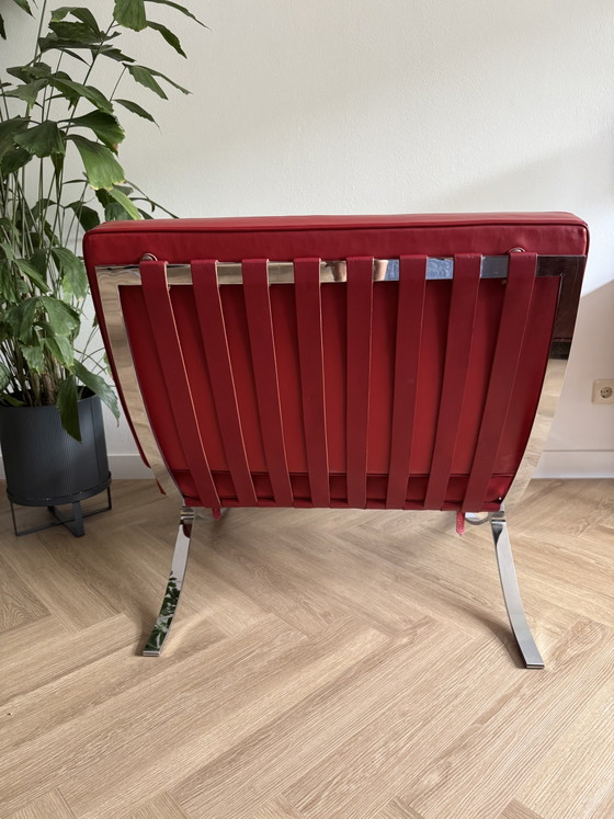 Poltrona Barcelona in pelle rossa – Poltrone, Chrome, Leather (photo 3 of 8)