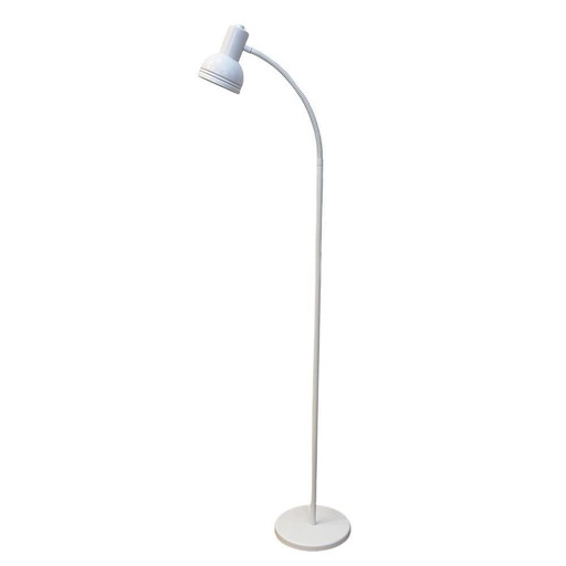 Vintage wit metallic vloerlamp, 1970