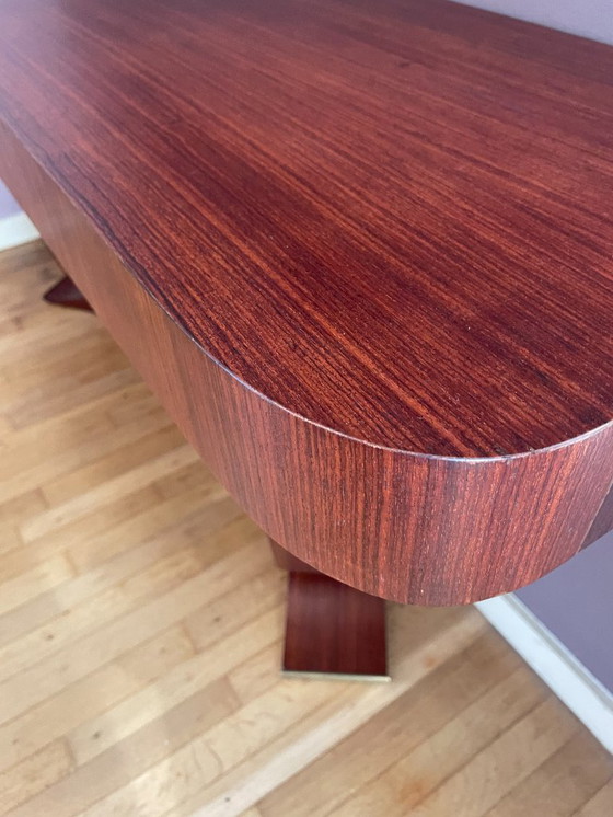 Image 1 of Art Deco rosewood console table from the 1930s