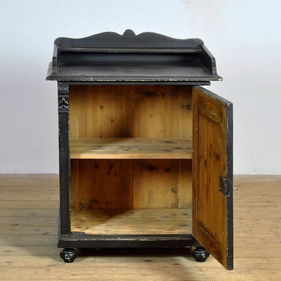 Image 1 of Black Pine cabinet, circa 1900