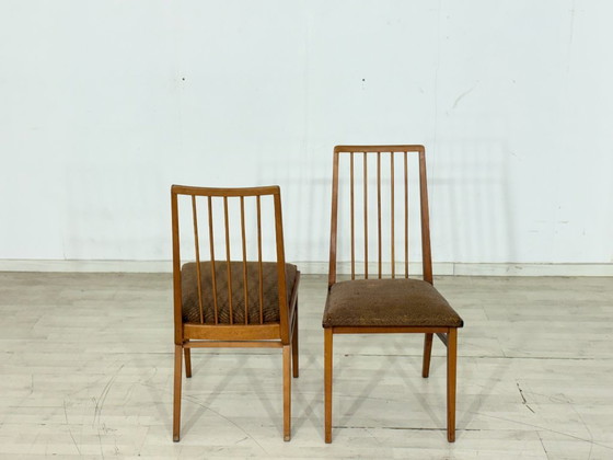 Image 1 of Ensemble de 4 chaises Hellerau vintage / chaises de salle à manger des années 1960