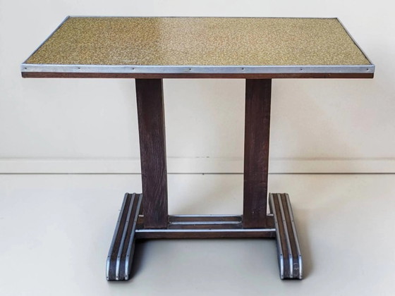 Tavolo da bistrò Art Déco – Tavoli da pranzo, Aluminium, Wood, Art Deco (photo 2 of 12)