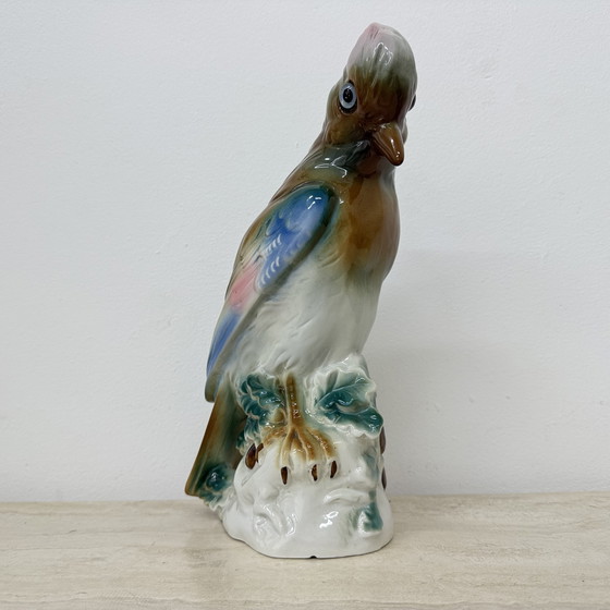 Image 1 of Vintage porcelain Parfume lamp bird , 1950s
