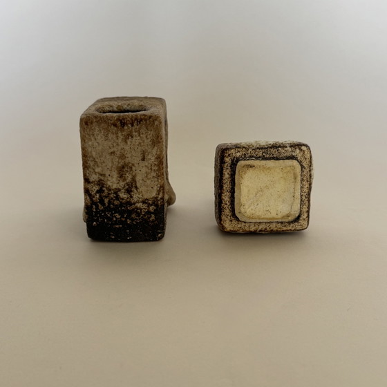 Image 1 of Paar soliflore van Hugo & Marius van Woerden voor Vest Ceramics