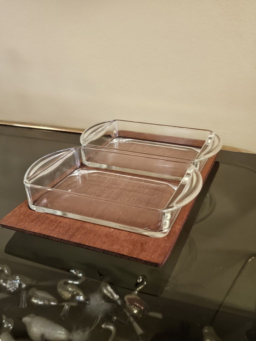 Artiform Denmark Teak Servierschale Snackschale – Wood, Glass