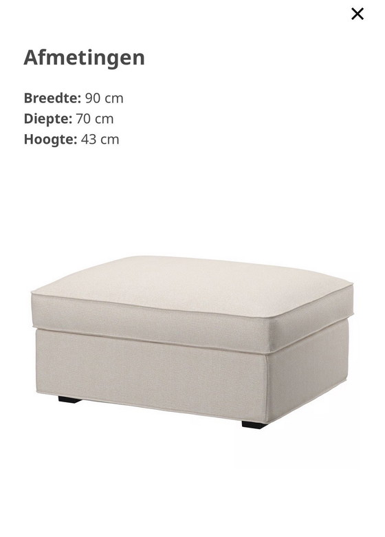 Image 1 of IKEA stool 90x70 cm + storage space!