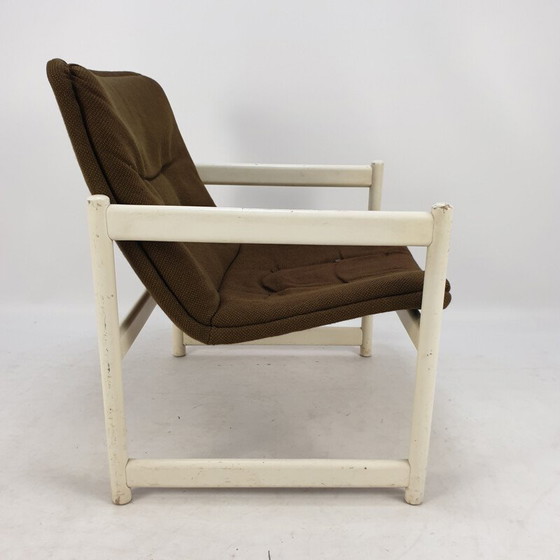 Image 1 of Paar vintage fauteuils in bruine stof voor Artifort, 1960