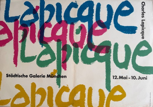 Charles Lapicque (1898-1988), Städtische Galerie München, 1962, originele vintage tentoonstellingsposter (photo 2 of 12)
