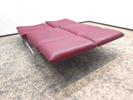 Image 1 of Divano funzionale Brühl Roro, divano letto in pelle, divano rosso