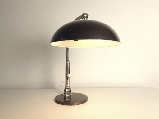 Hala Zeist desk lamp, anthracite-colored vintage MCM lamp, industrial lamp, mid-century modern table lamp