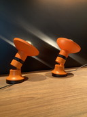 2x Philips vintage spots wandlampjes (oranje)
