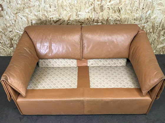 Image 1 of 70er Jahre Sofa 2er Ledersofa Niels Bendtsen Lotus for N. Eilersen Danish Design