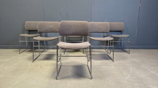 40/4-Stühle von David Rowland für Seid International, 1970er Jahre