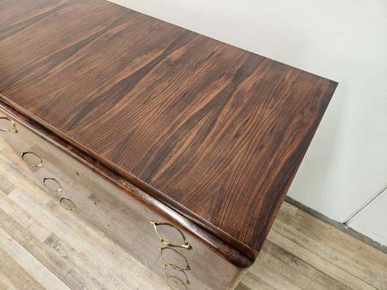 Image 1 of 1940s Art Decò sideboard in walnut and blond walnut