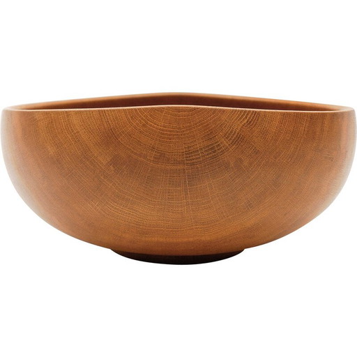 Vintage oak bowl by K. Weichselbaum, Germany 1999