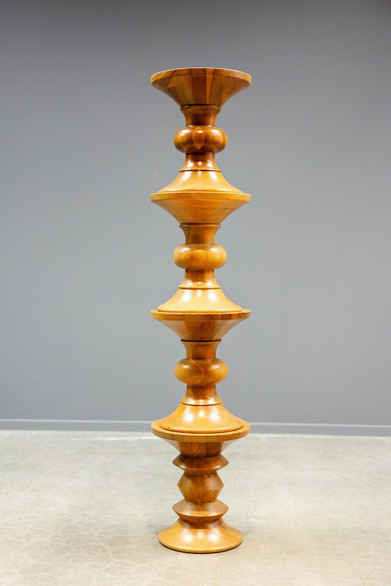 Image 1 of Eames walnut stools, A, B