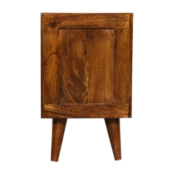 Image 1 of Hotel Chic Nightstand – Mini Manila Gold Bedside Table