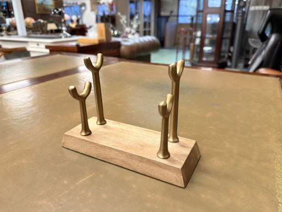 Lupa y abrecartas clásicos ingleses – Accesorios de mesa, Vidrio, Madera (photo 4 of 5)