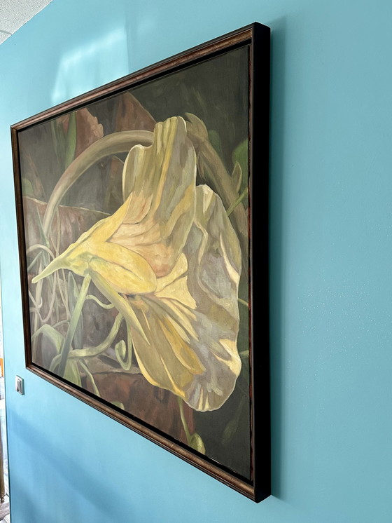 Image 1 of Vintage Theo Leijdekkers Smokey Painting 136,6 cm x 107 cm