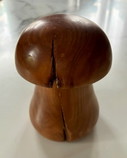 Set van 3 gedraaide houten paddenstoelen