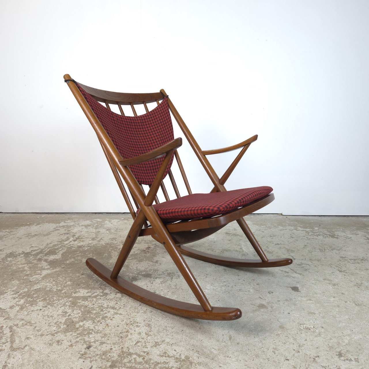 Frank Reenskaug, Bramin Møbler rocking chair Danish teak 60's | €950 ...