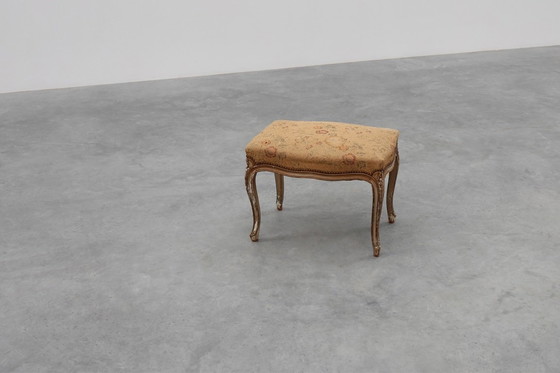 Image 1 of 19th Century French Louis XV style piano bench or stool