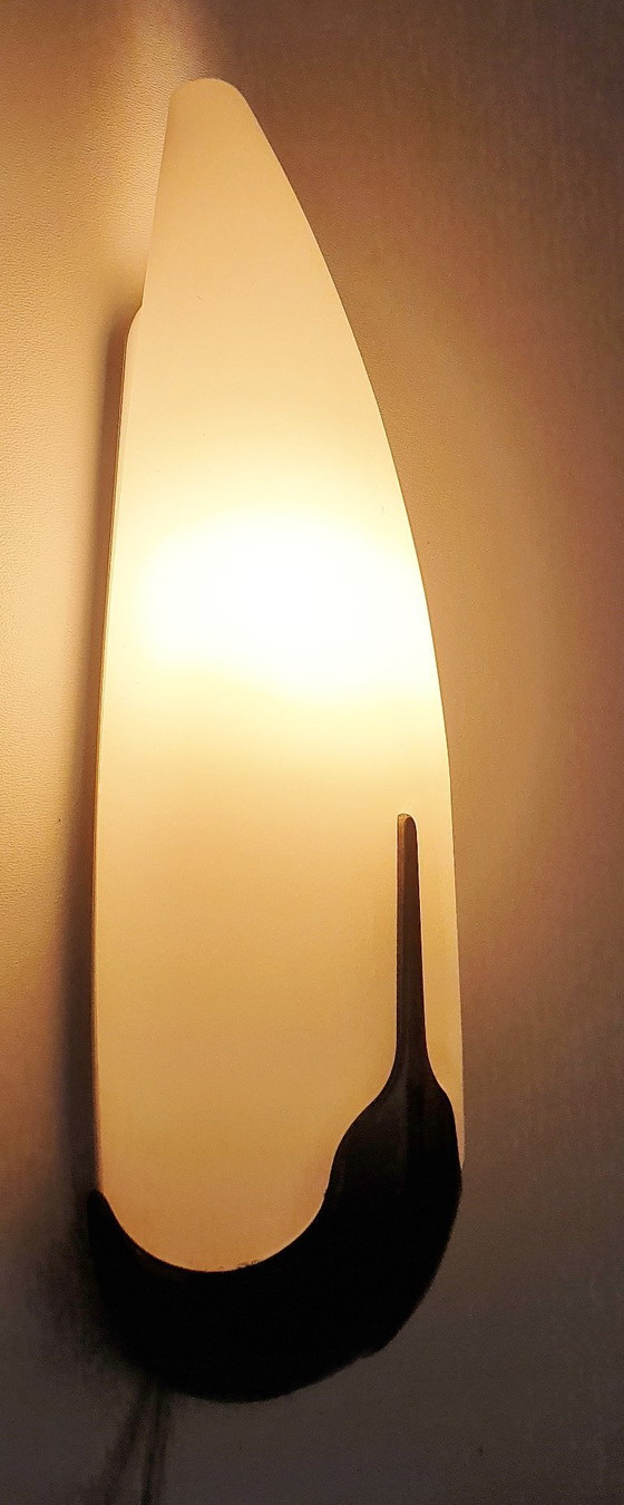 Image 1 of Herda - Wall lamp - 20.0605/1 - Glass, Metal