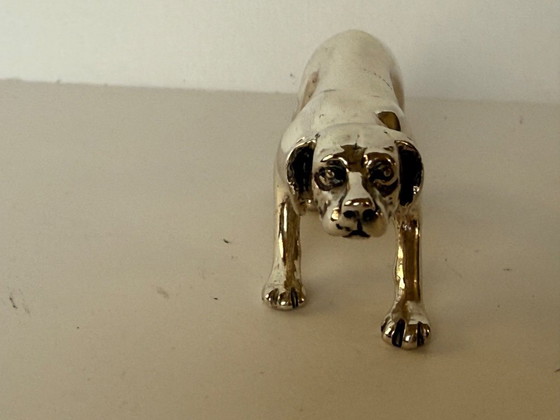 Image 1 of Chien de chasse Saturno en argent massif