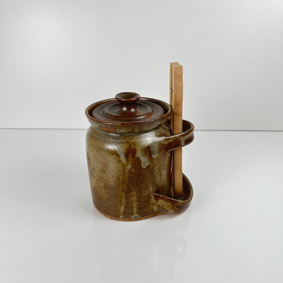 Image 1 of Tarro de gres para encurtidos con pinzas