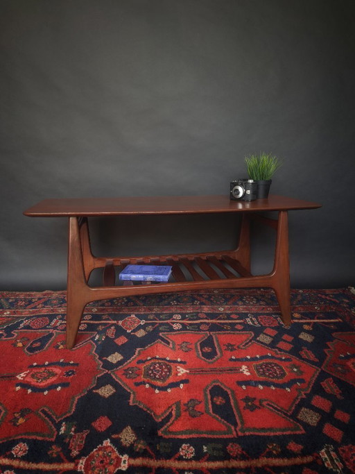 Vintage Midcentury Retro Design Teak Coffee Table – salontafels, Wood (photo 2 of 5)