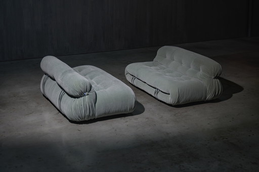 Canapé deux places Soriana par Afra & Tobia Scarpa pour Cassina, Italie, années 1970