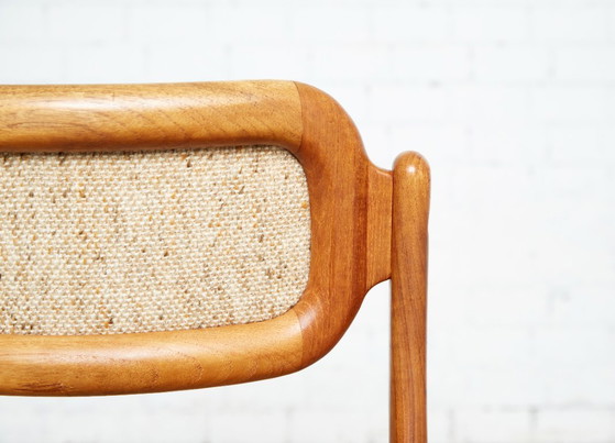 Sedie da pranzo in teak Mid-Century di Johannes Andersen per Uldum, set di 6 – Wool (photo 8 of 17)