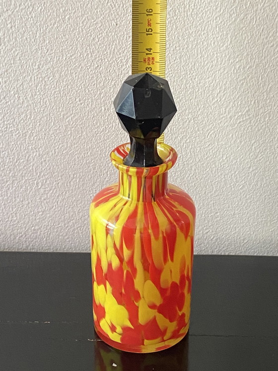 Image 1 of Art Deco parfumfles van Franz Weltz gemaakt in voormalig Tsjecho-Slowakije