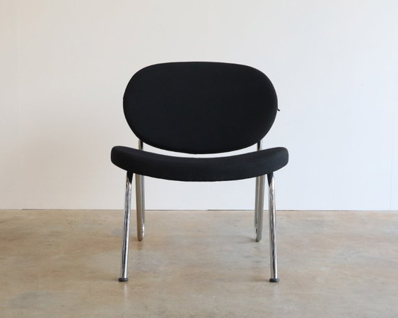 Sitland design poltrona con struttura tubolare made in Italy, Sedie e poltrone, Tessile, Cromo, Nero (foto 2 di 11)