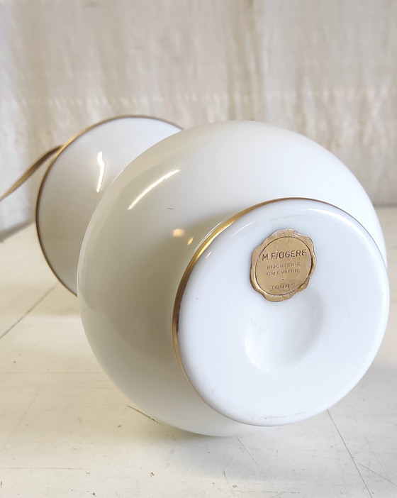 Image 1 of 19th-century style opaline glass lamp base