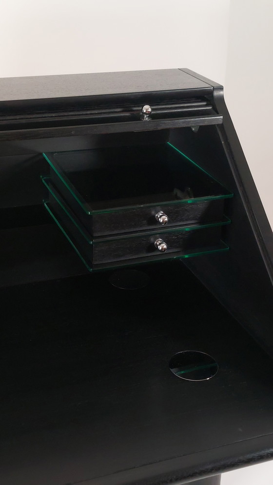 Image 1 of Excepcional escritorio secretario posmoderno de la colección Röthlisberger, diseñado por Hans Eichenberger.