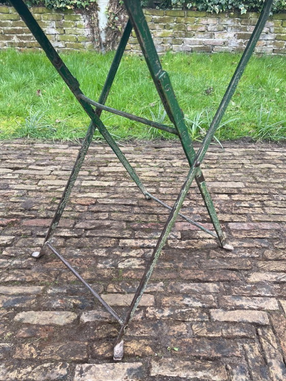 Image 1 of Mesa de bistró, mesa de jardín, mesa plegable, estilo francés antiguo.