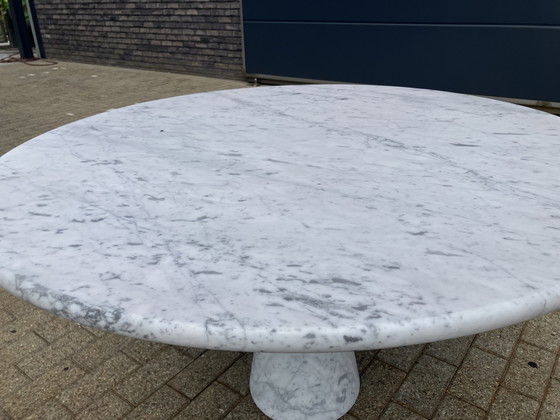 Image 1 of Angelo Mangiarotti M1 dining table Carrara marble 130cm As New!!