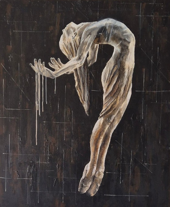 Weightless Surrender - Acrylic On Linen Canvas – Paintings & Drawings (photo 8 of 8)