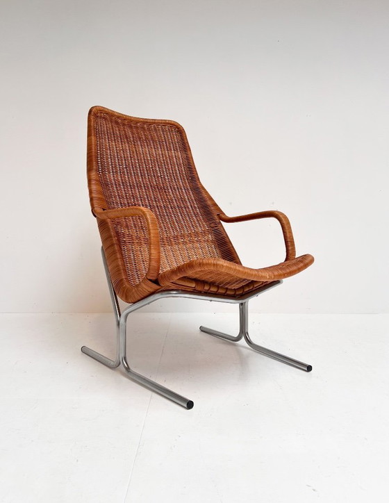 Image 1 of Modell 514 Rattansessel von Dirk Sliedregt, 1970er Jahre