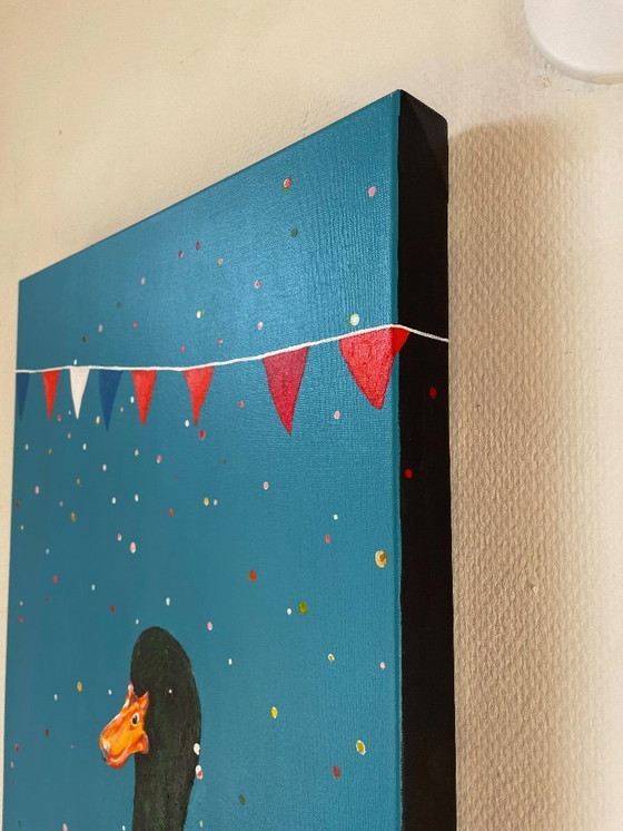 Image 1 of Painting of a runner duck