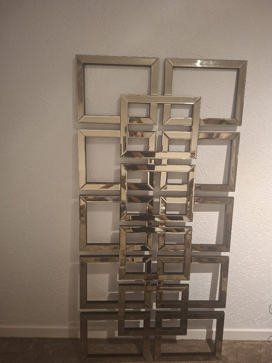 Specchio da parete stile Eric Kuster – Vetro, Legno (photo 2 of 5)