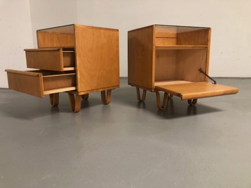 Comodini Pastoe serie Birch Cees Braakman anni '50/'60