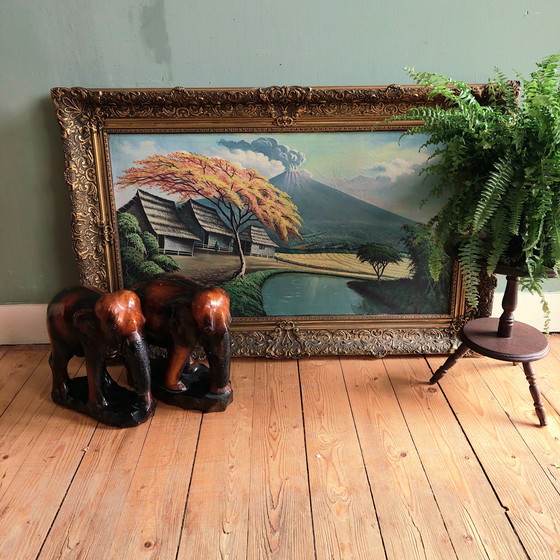 Image 1 of Dipinto in cornice originale d'epoca